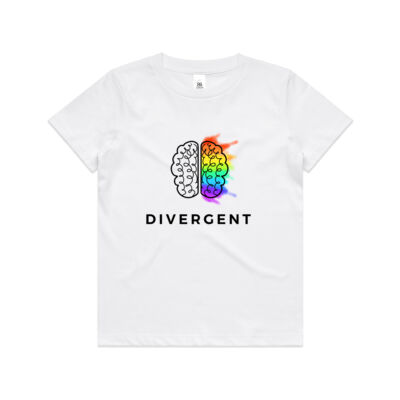 Divergent Kid's T-Shirt (Black Text) Thumbnail